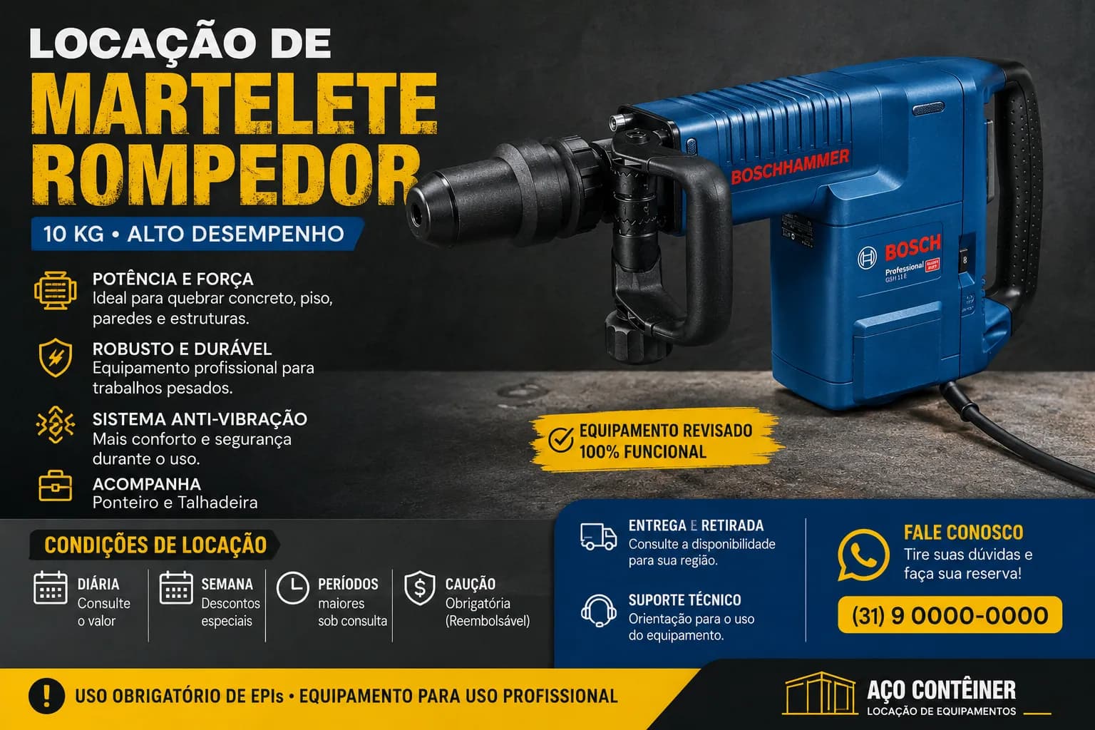 Martelete 10 kilos Bosch  - Imagem 2